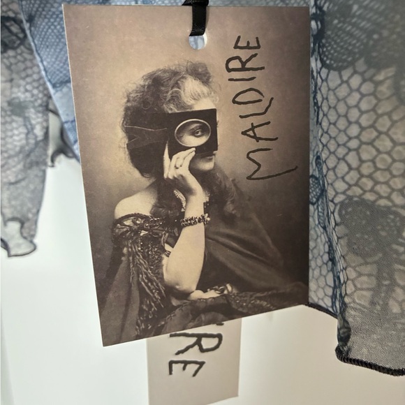 Elegant Black Lace Look Maldire Ballet Mini Skirt - Picture 3 of 9